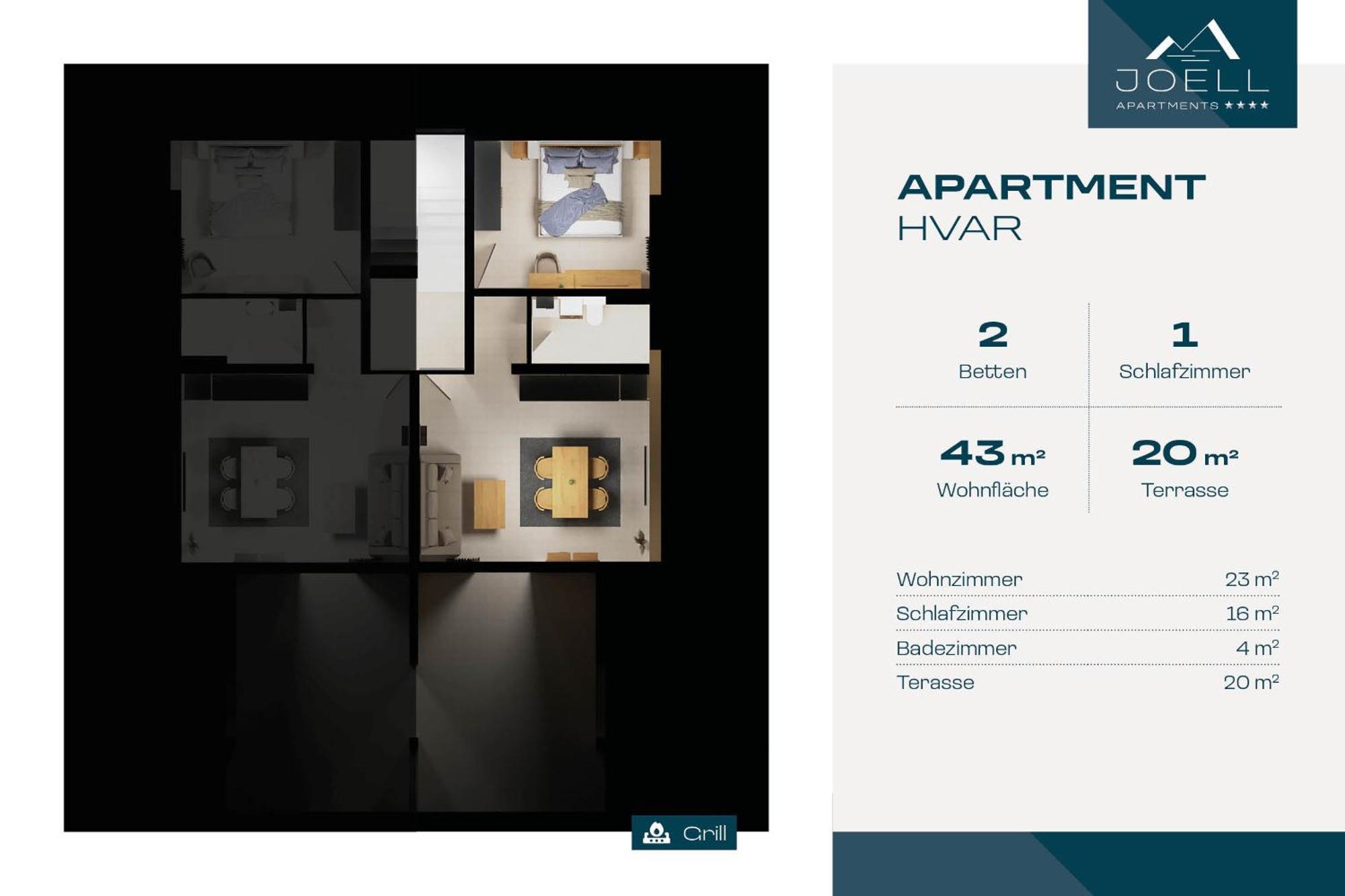 Joell Apartments Lokva Rogoznica Bagian luar foto